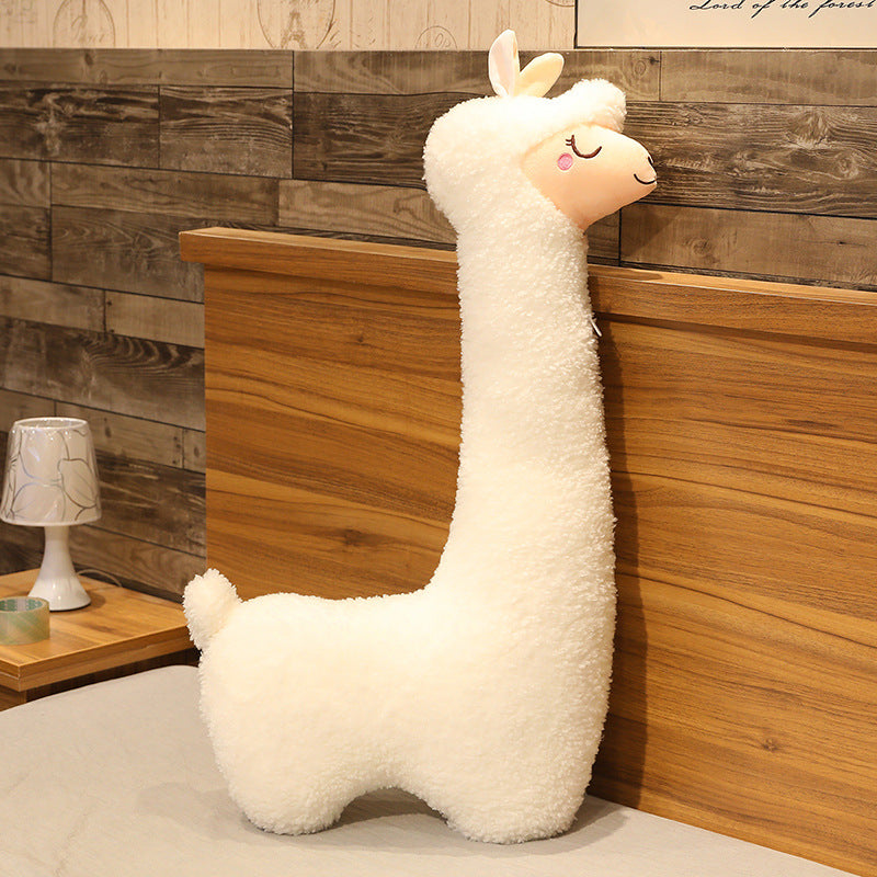 Cute Birthday Gift Girl Sleeping Pillow Large Plush Toy - White / 75CM / With core
