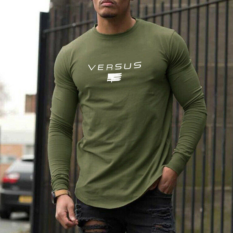 Men’s Brother Sports Long Sleeve T-shirt - Army Green / 2XL