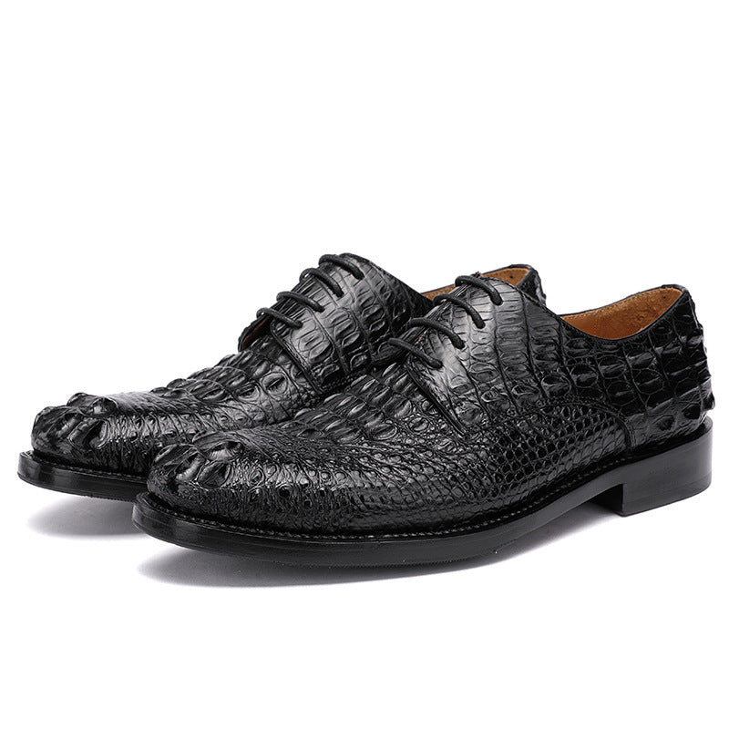 Handmade Men’s Shoes Comfortable Business Formal Leather - Black / 38