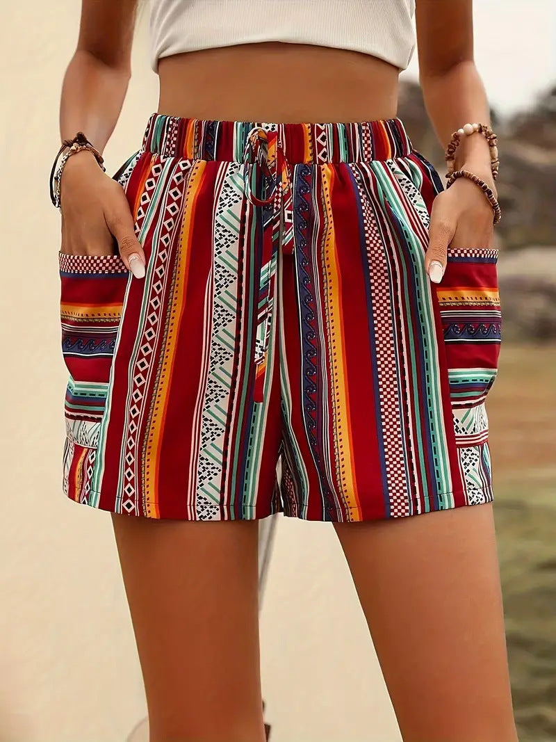 Holiday Fashion Casual Shorts For Women - 1Floral / S