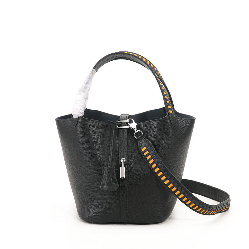 Luxe Leather Shoulder Bag High-End Fashion Online - Black