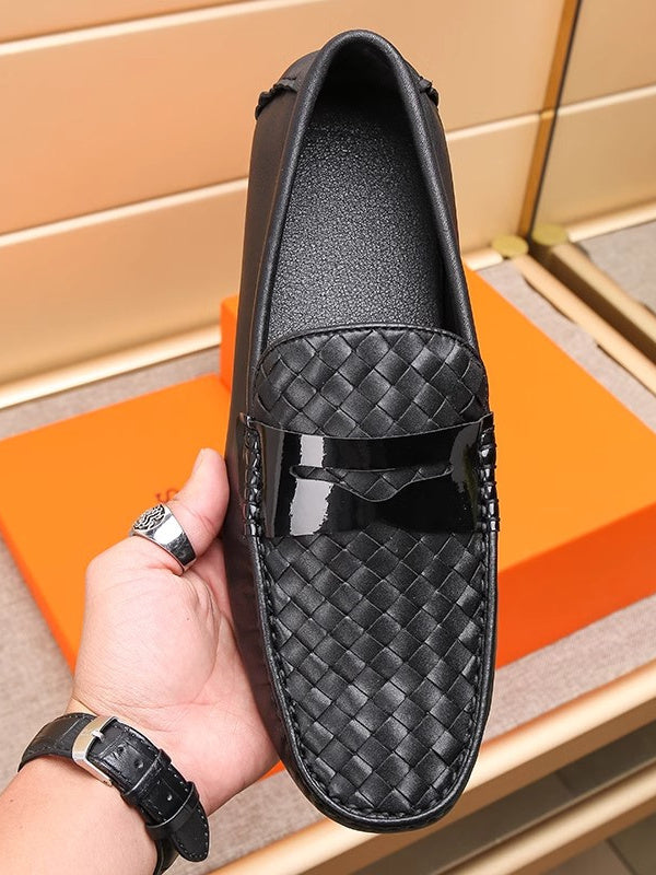 New Large Size Shoes Gommino Men’s Casual Shoes - Black / 39