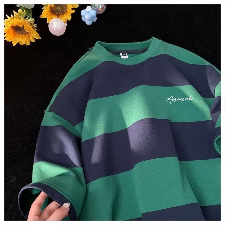 Summer Fashion Half Sleeve Shirt Japanese Style - Green / M