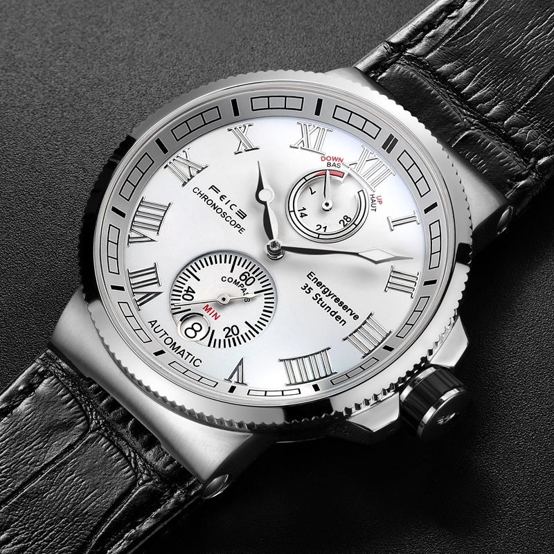 Unleash Style Waterproof Luxury Watch Global Fashion Brand - Silver Case White Noodles