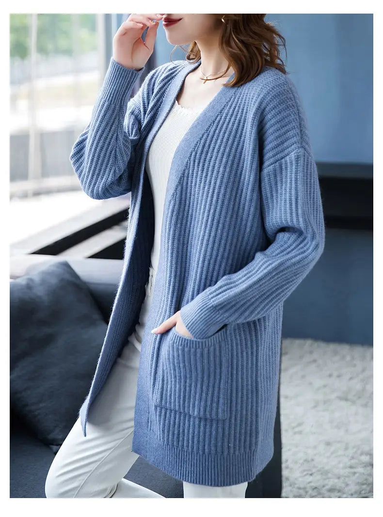 Loose Knitted Shawl Versatile Sweater Coat Women’s