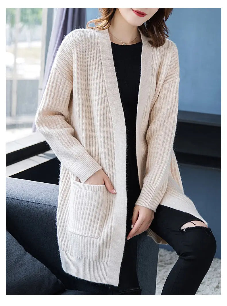 Loose Knitted Shawl Versatile Sweater Coat Women’s