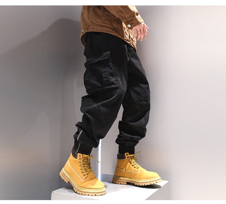 Foot Binding Zipper Design Niche Casual Pants