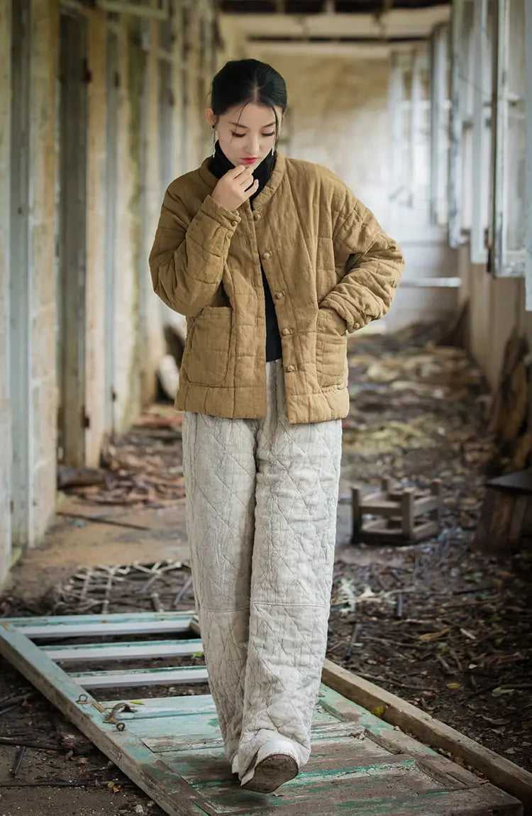 Fashion Artistic Women’s Short Cotton-padded Coat