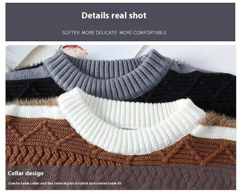 Round Neck Men’s Casual Sweater