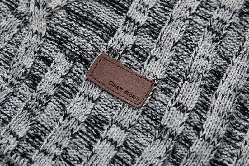 Horn Button Slim Fit Men’s Sweater