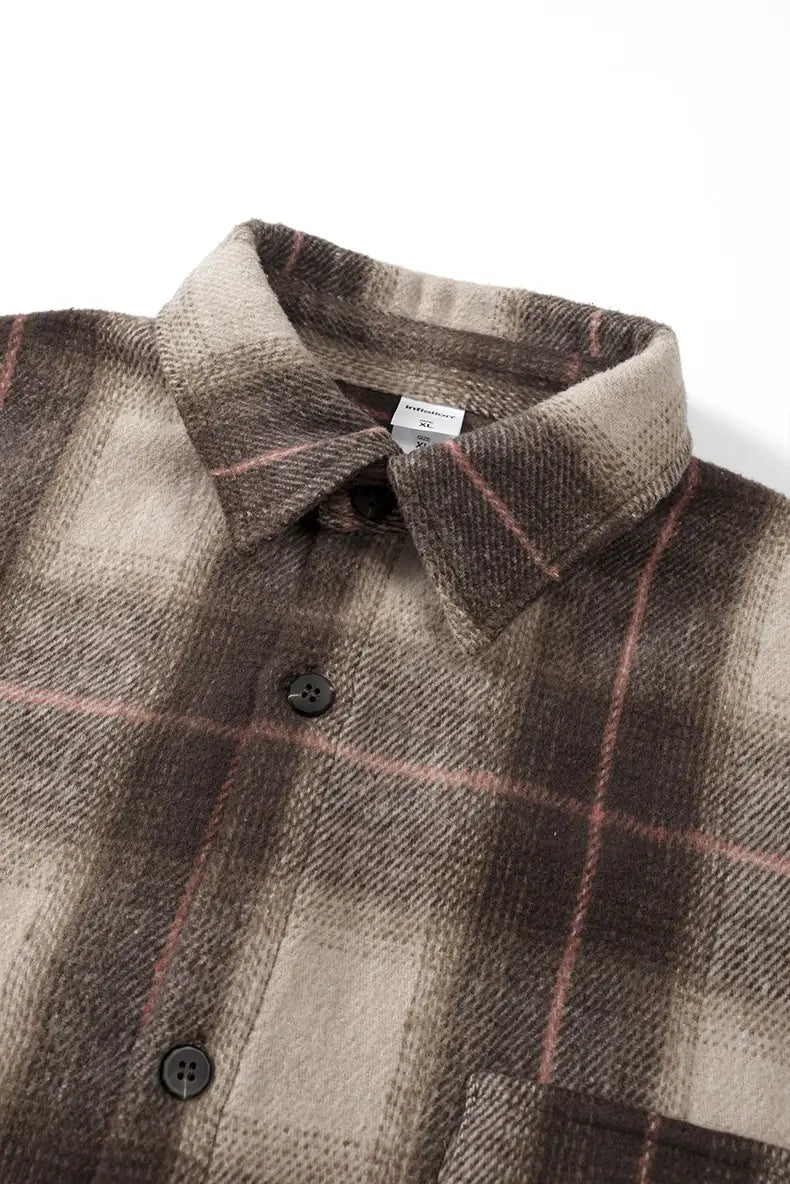 Japanese-style Retro Suede Workwear Shirt Coat