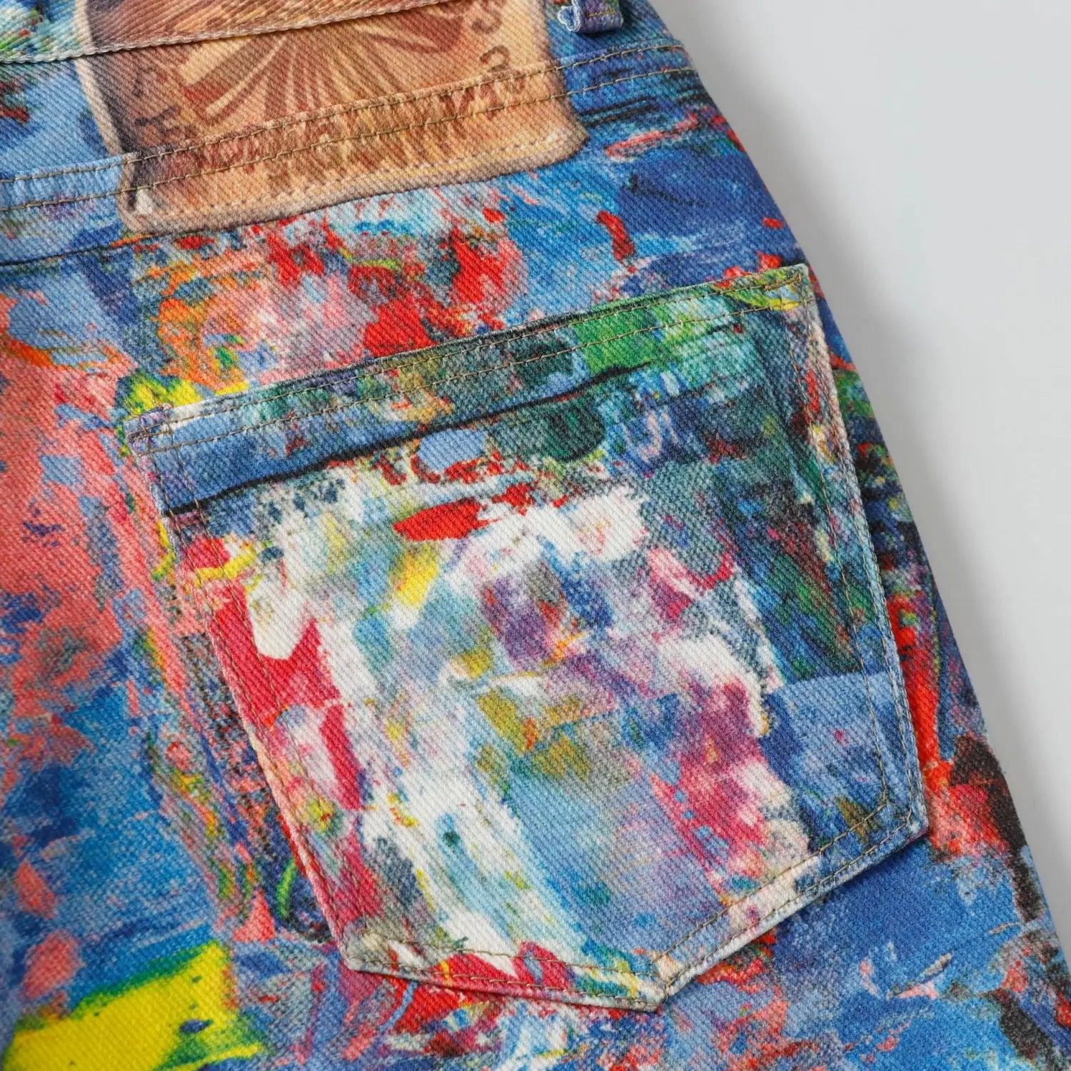 Spring New Retro Heavy Industry Loose Design Jeans