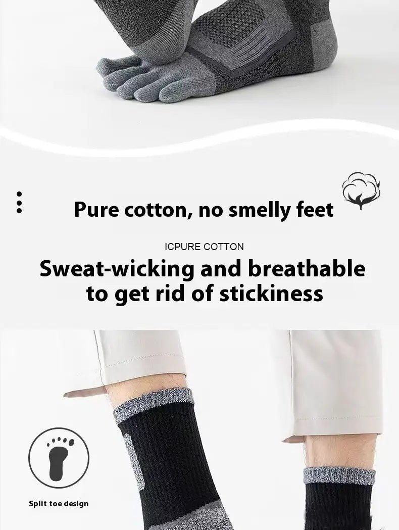 Men’s Long Sports Sweat-absorbent Cotton Socks
