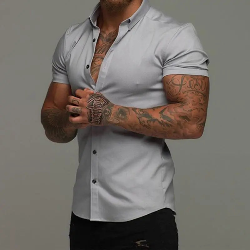 Muscle Men’s Fitness Shirt Short Sleeve