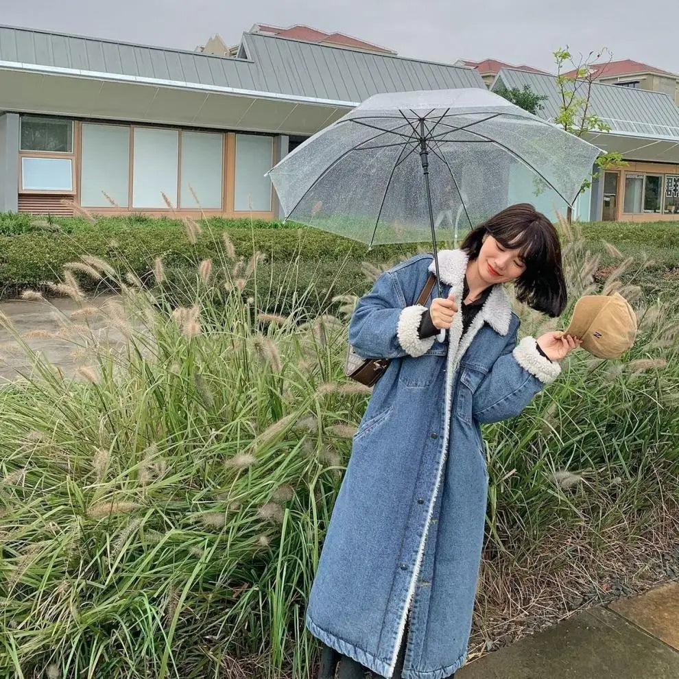 Thickened Straight Versatile Plus Size Cotton Jacket