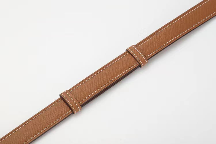Rotating Buckle Leather Thin Belt All-match Women’s Belt