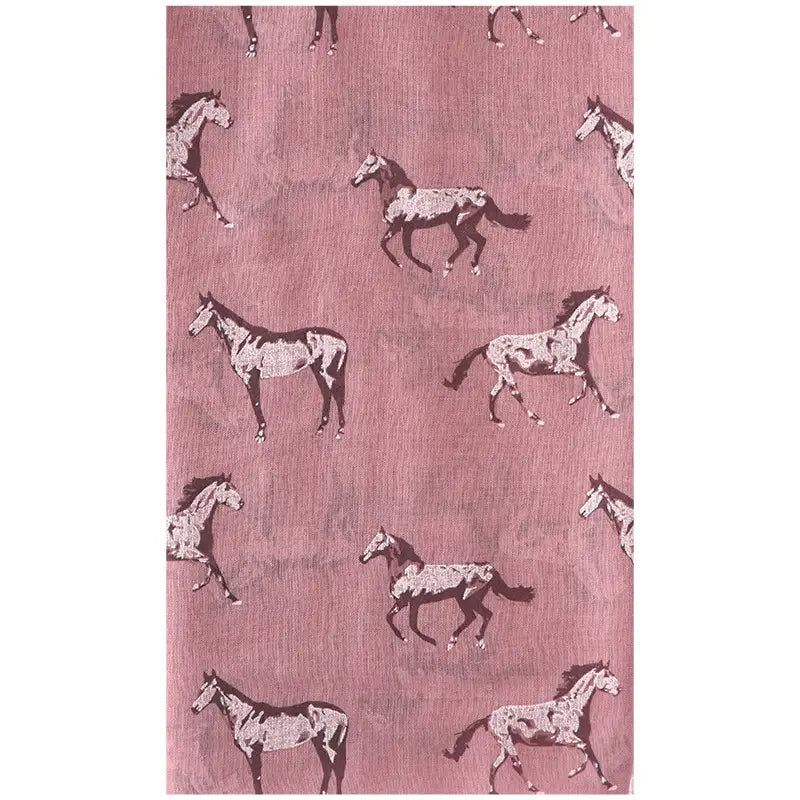 New Running Horse Scarf Animal Print Scarf