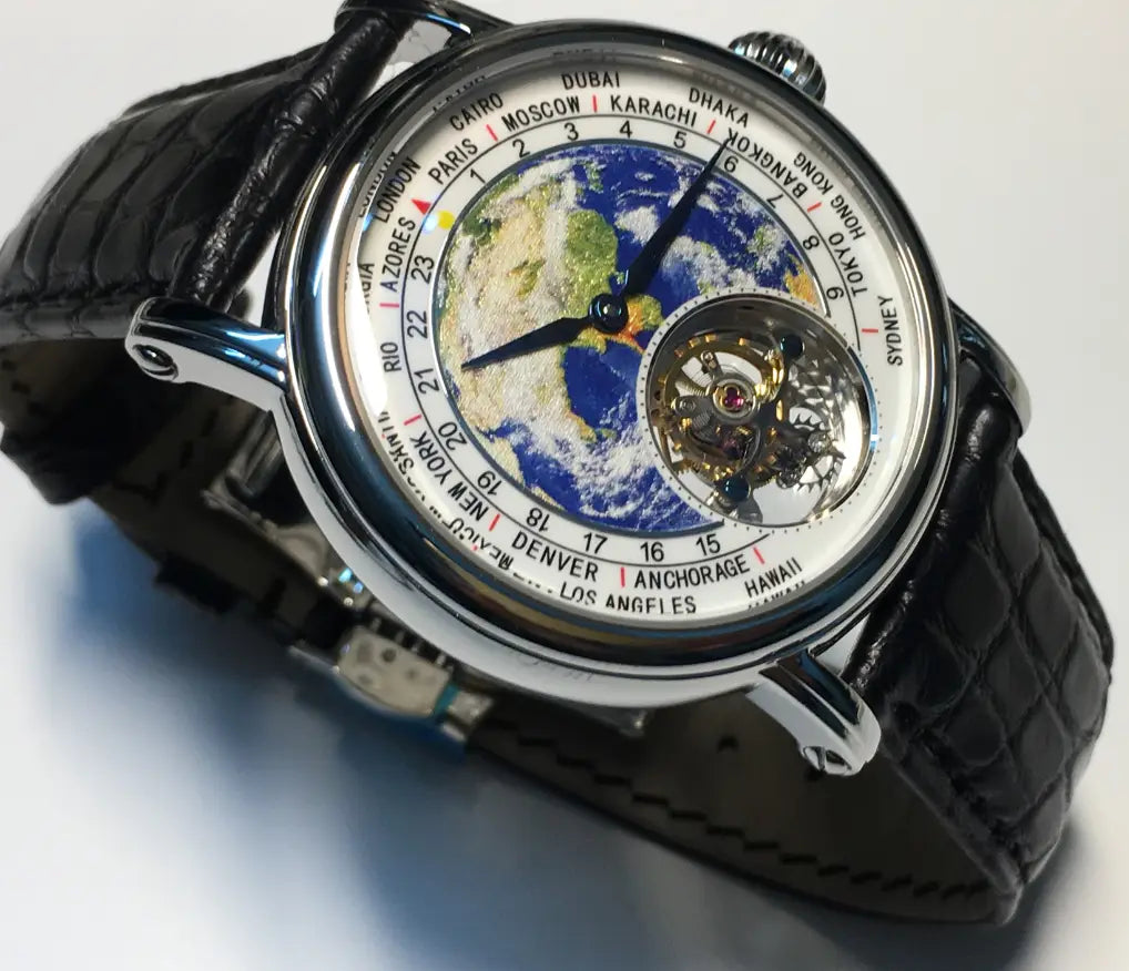 Tourbillon Time Machine Mechanical Movement Luxury Watch
