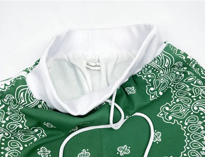 Cashew Flower Casual Loose Sports Basketball Shorts For Men