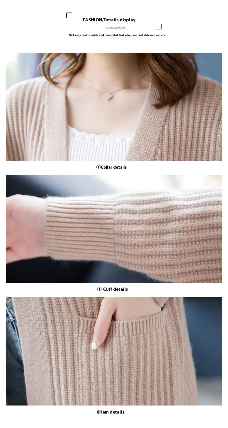 Loose Knitted Shawl Versatile Sweater Coat Women’s