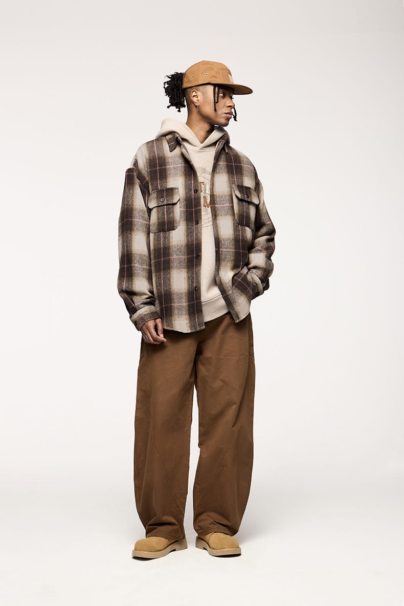 Japanese-style Retro Suede Workwear Shirt Coat
