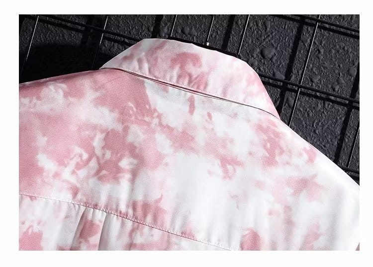 Men’s Ice Silk Breathable Summer High-end Printed Shirt