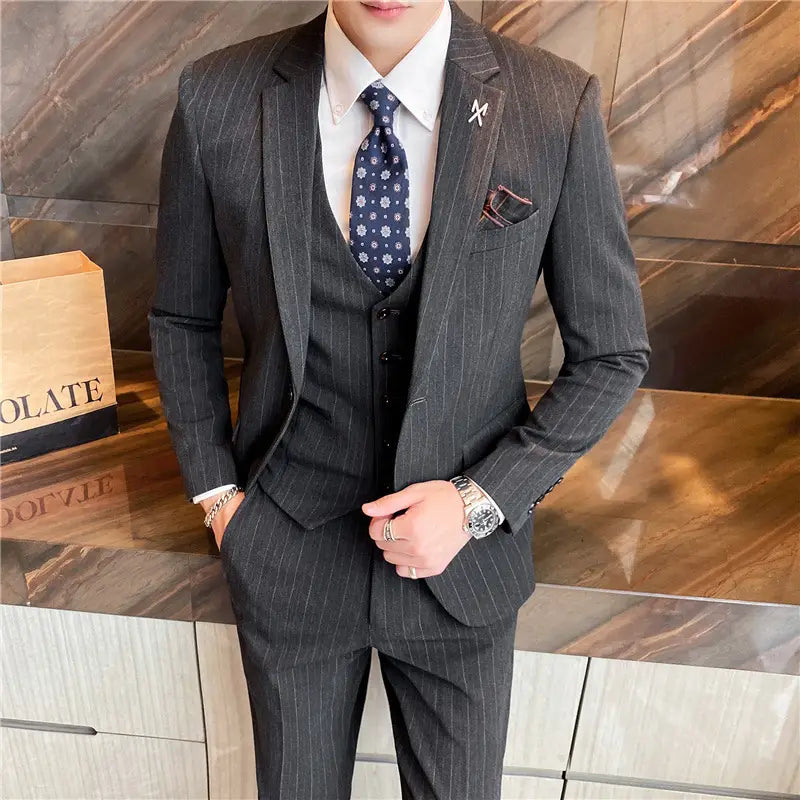 Men’s slim business handsome suit professional wear