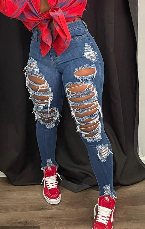 Women’s Beggar Denim Skinny Pants