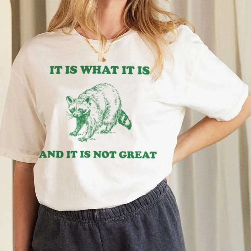 European And American Retro Printed Foreign Trade T-shirt Cute Solid Color