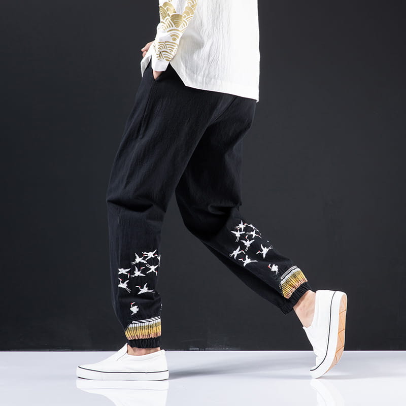 Chinese style men’s plus size casual pants