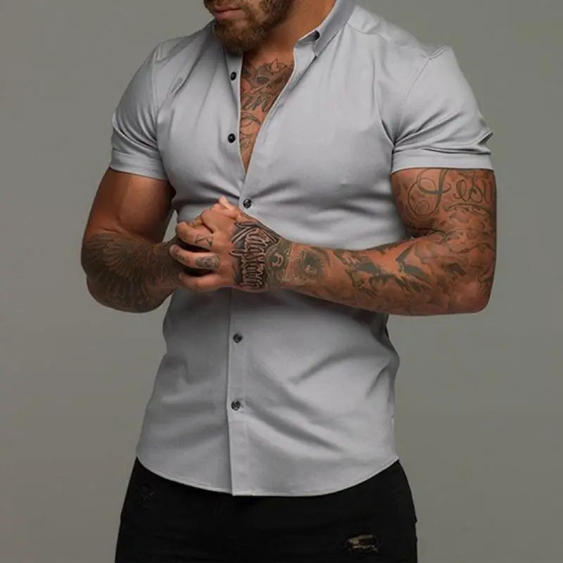 Muscle Men’s Fitness Shirt Short Sleeve