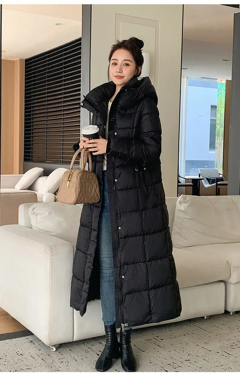 Thickened Long Section Down Cotton Jacket Coat