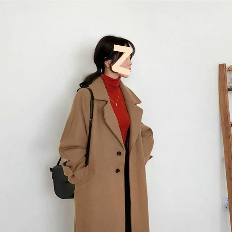 Fashion Personality Female Winter Loose Woolen Coat