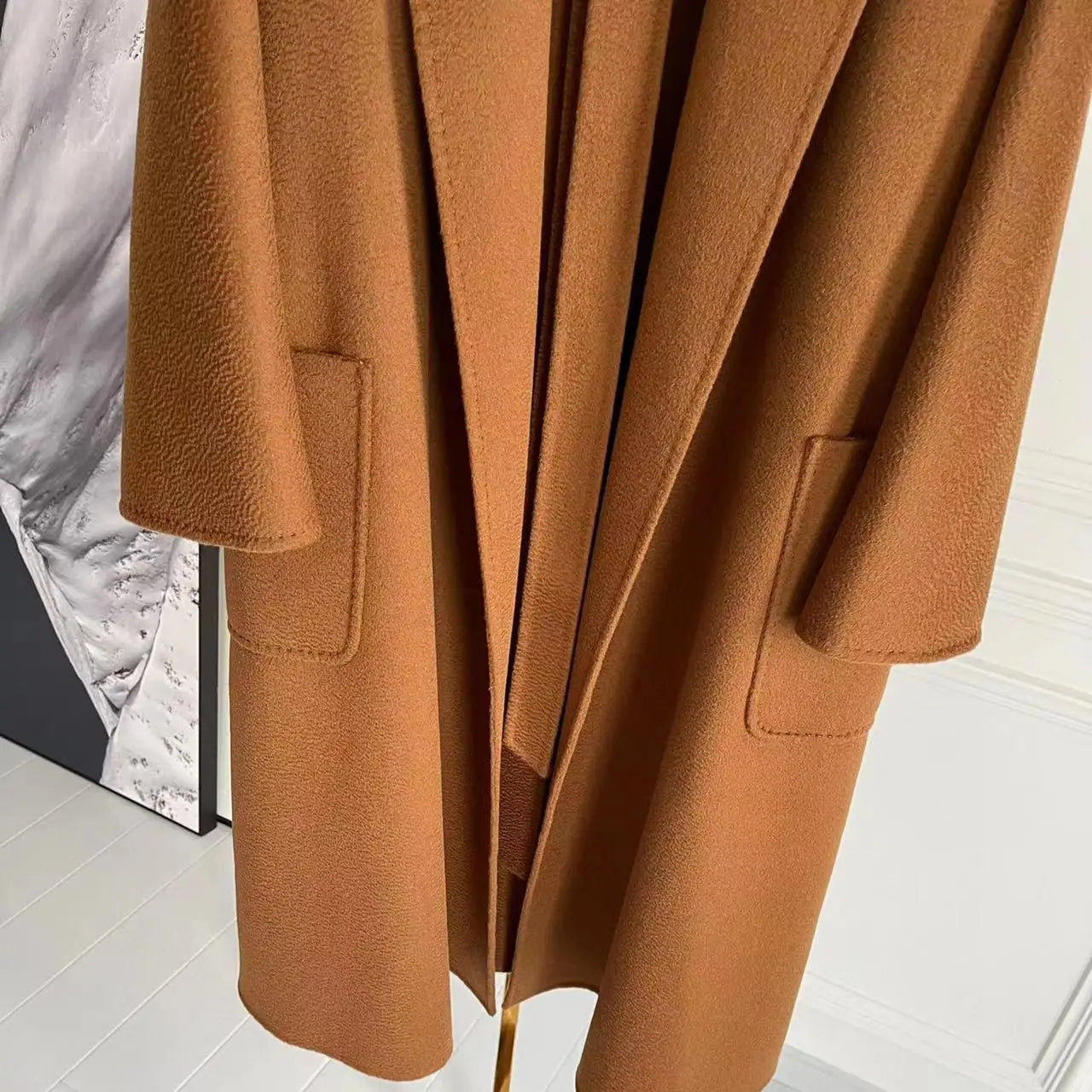 Double-sided Corrugated Cashmere Coat