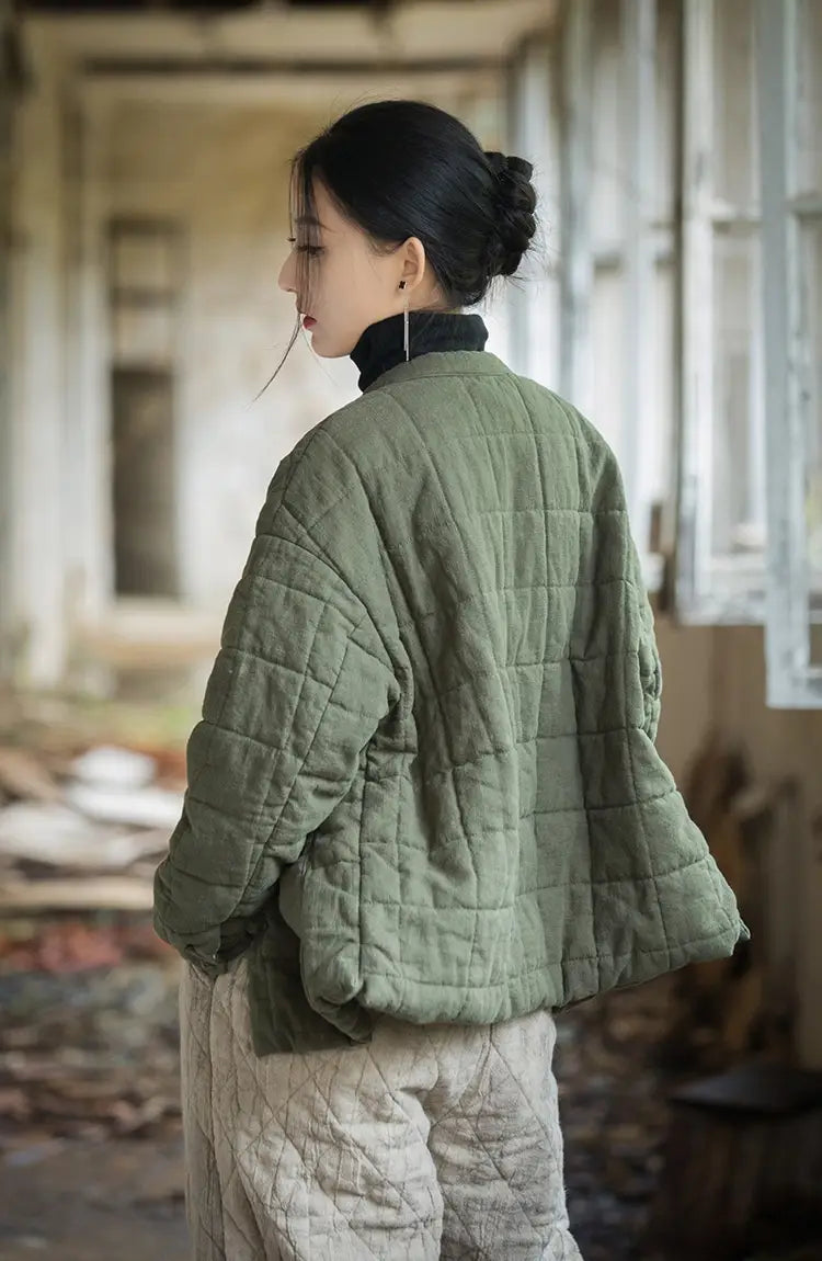 Fashion Artistic Women’s Short Cotton-padded Coat