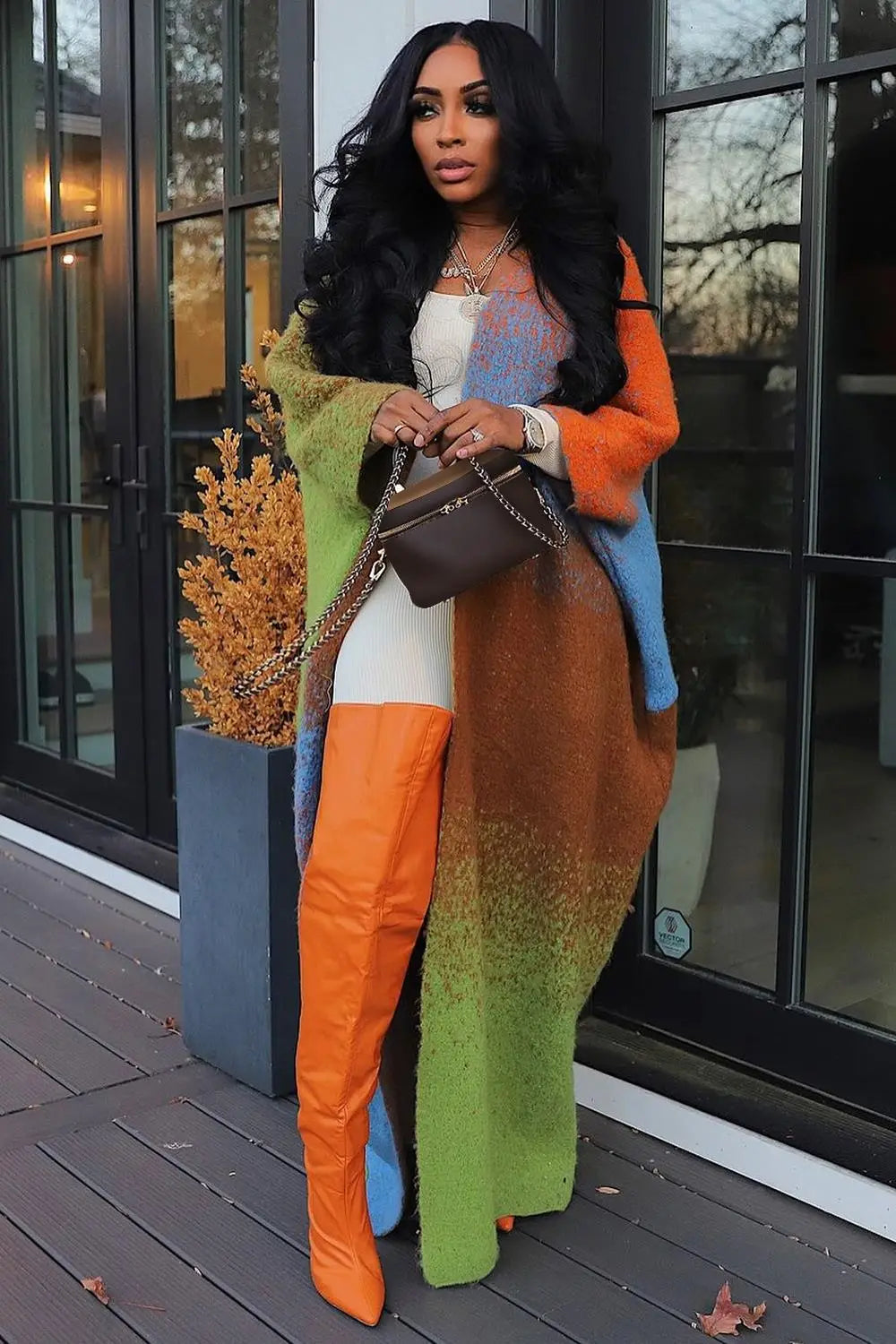 Casual Loose Knitted Long Women’s Coat