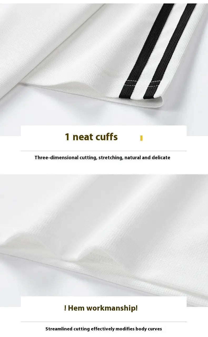 Hong Kong Style Loose Round Neck Short Sleeve Shorts 2-piece Set Leisure Sports Suit Men