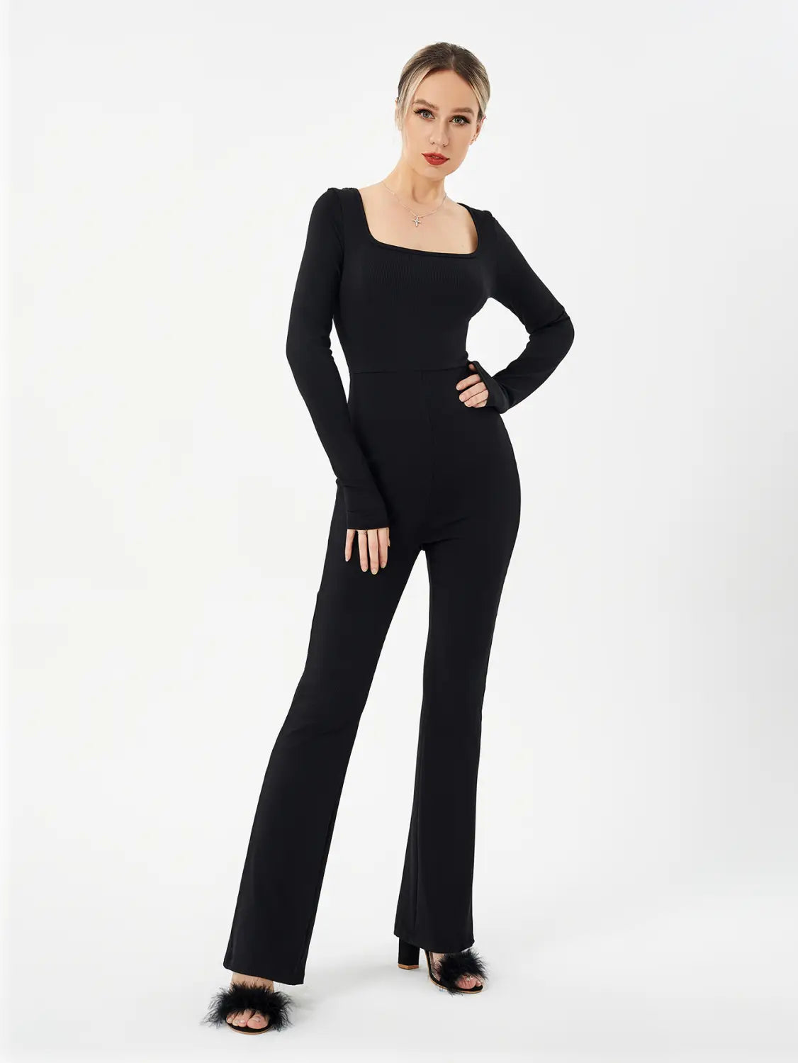 Women’s Loose Casual High Stretch Jumpsuit