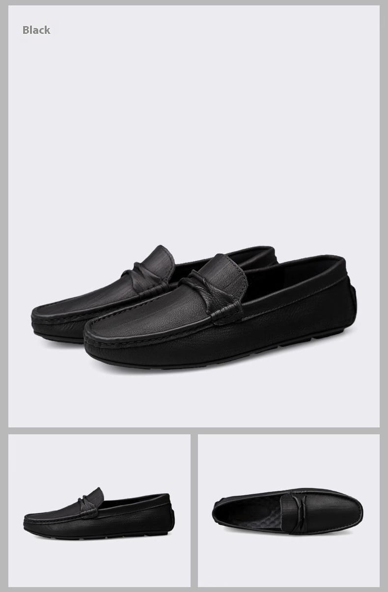Genuine Leather Slip-on Lofter Peas Casual Shoes Men