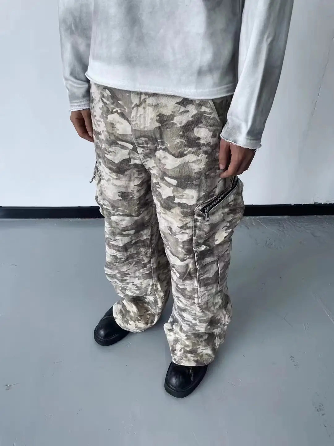 Spring New Retro Desert Camouflage Cargo Pants