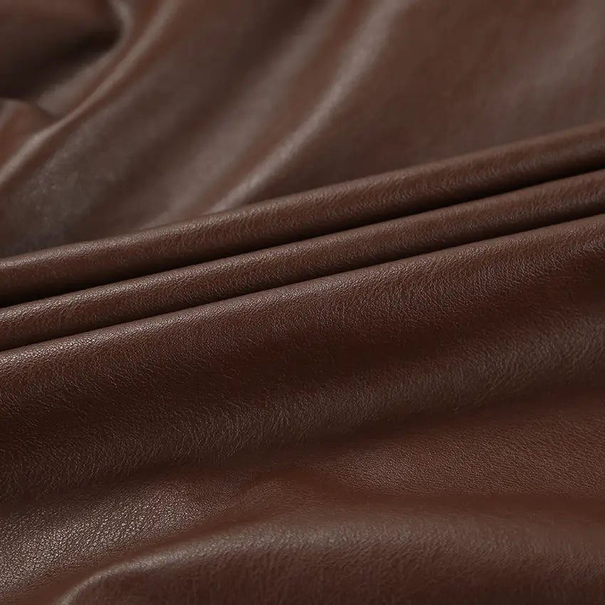 Women’s Elegant Suit Collar Loose Leather Coat