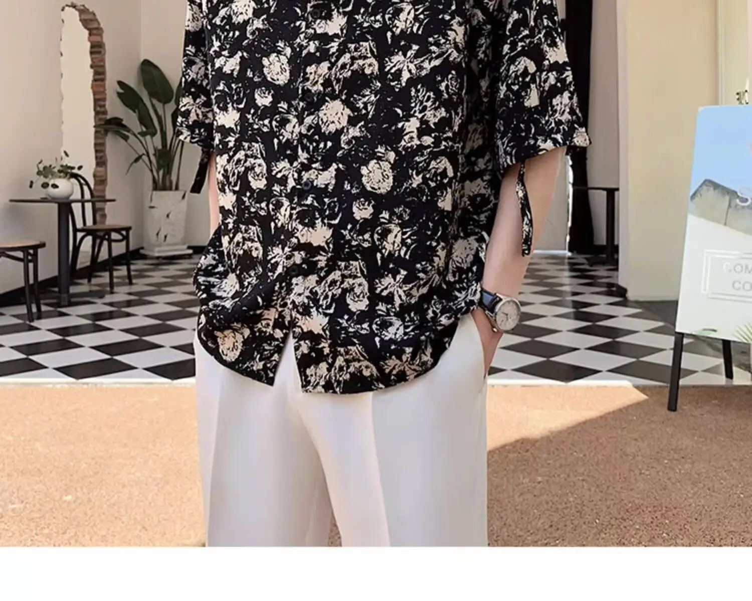 New Shirt Loose Outer Wear Heather Top Versatile Casual Men’s Short Sleeve
