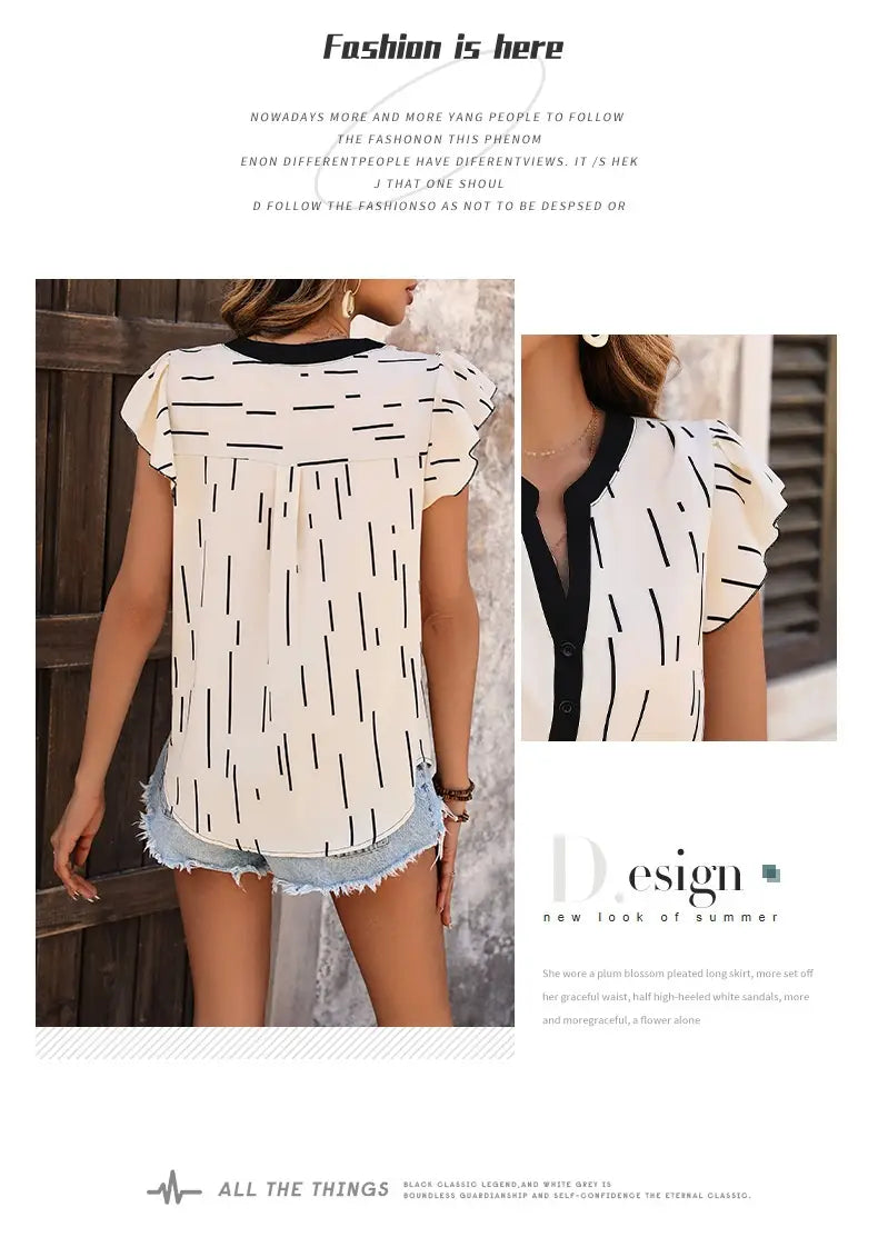 Color Contrast Patchwork Shirt Women’s Top