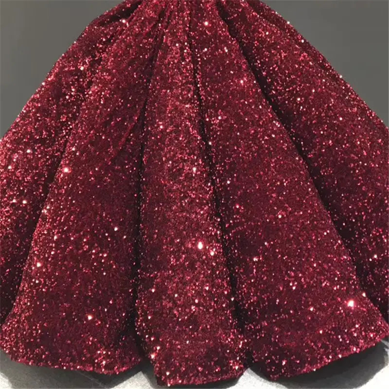 Bridal V-neck European And American Sequined Tutu Skirt