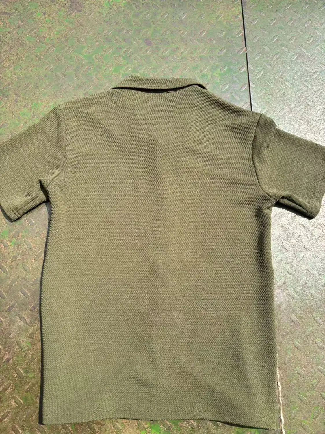 Daily Casual Short Sleeve Cardigan Shirt Men’s Suit Solid Color Summer