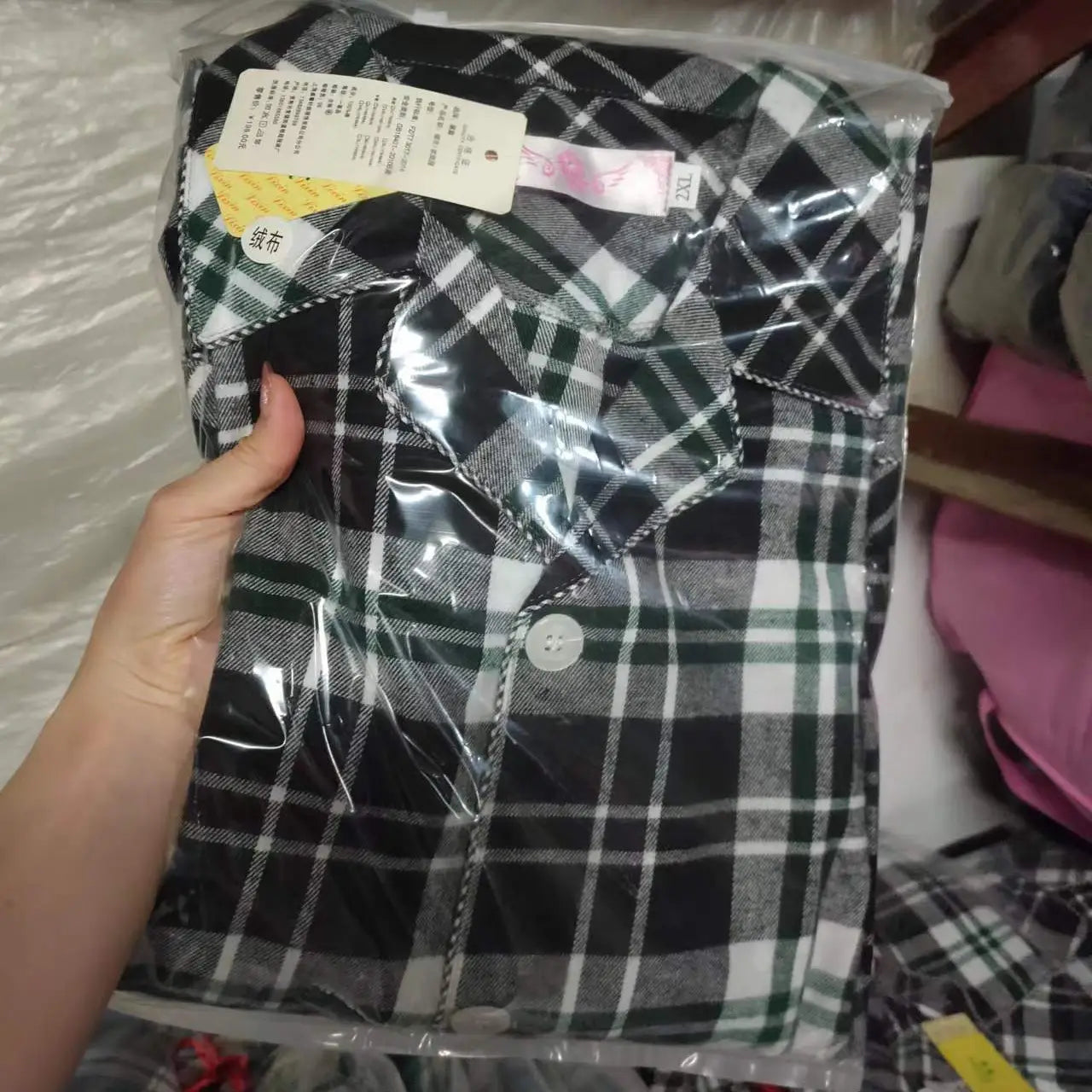 Men’s Warm Cloth Flannel Pajama Suit