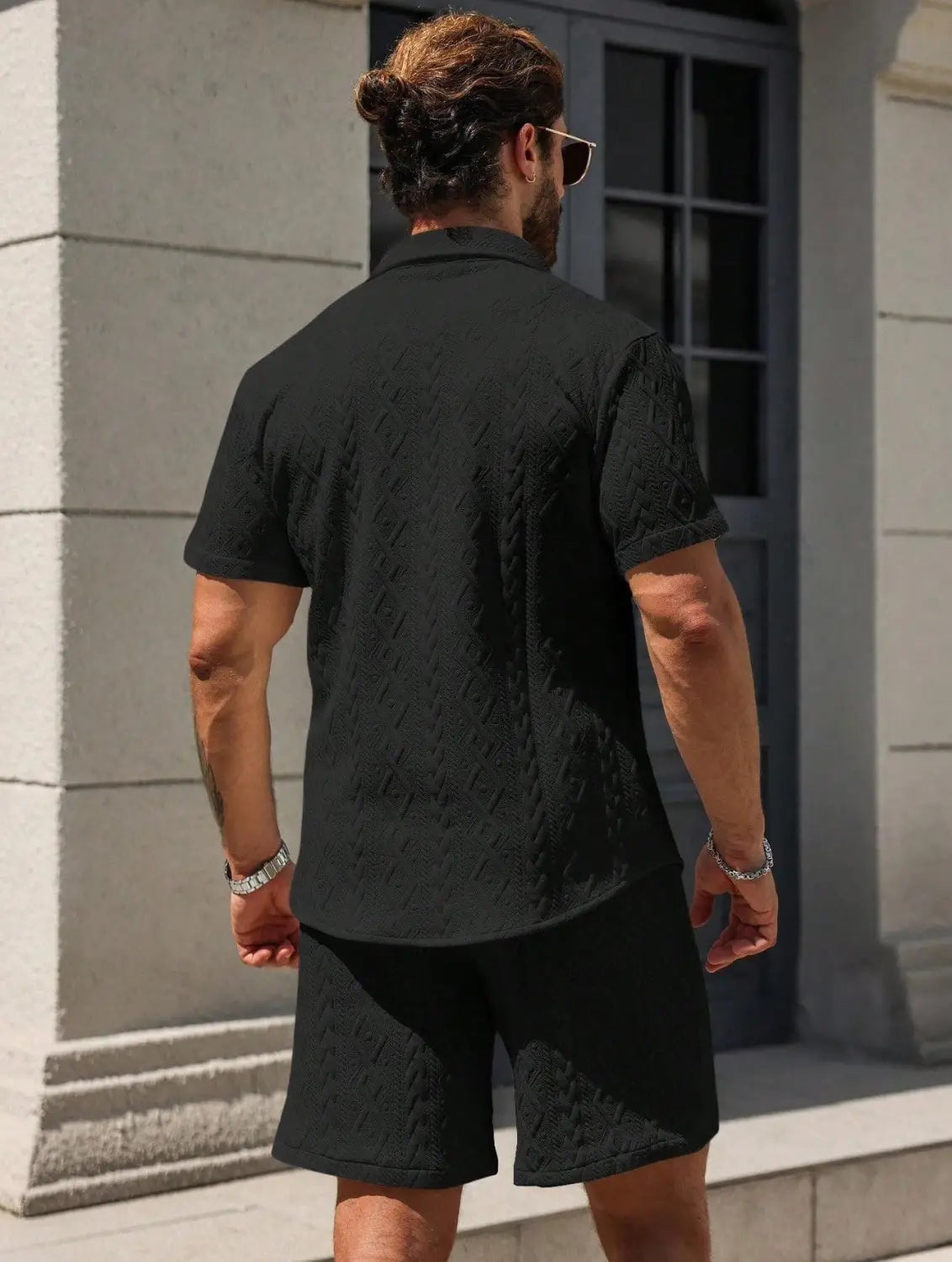 Men’s Shirt Casual Loose Short Sleeves Shorts