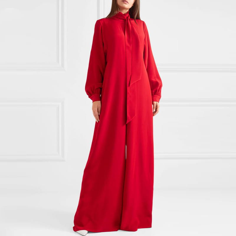 Loose Wide Leg Long Sleeve Jumpsuit