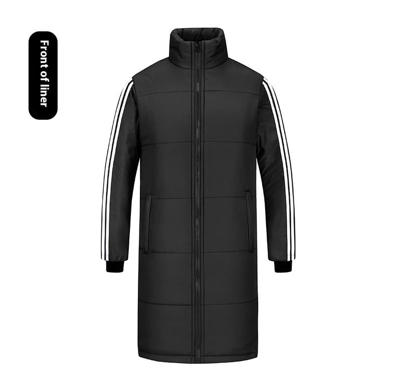 Removable Liner Long National Team Sports Coat