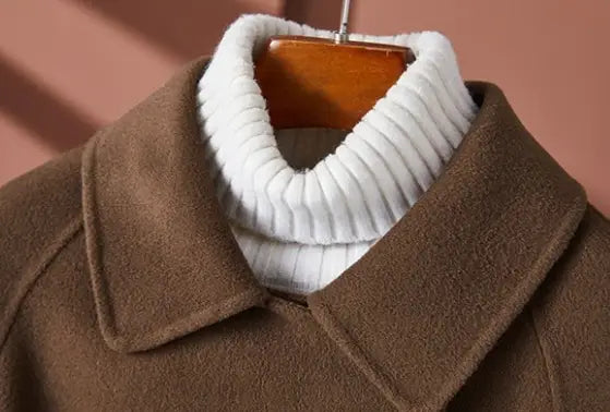 Fashion Personality Reversible Cashmere Coat Women